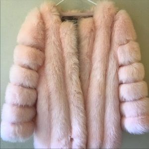 Plush Pink Fur Coat